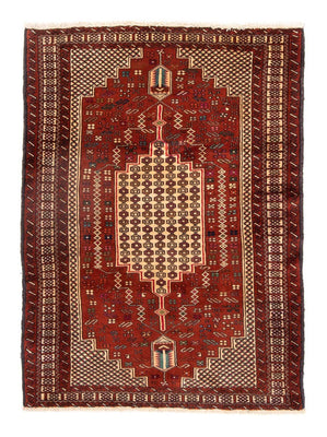 Alfombra Belutsch cuadrado  - 174 x 133 cm - rojo