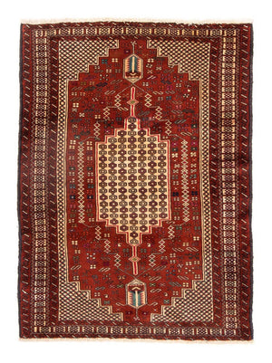 Alfombra Belutsch cuadrado  - 174 x 133 cm - rojo