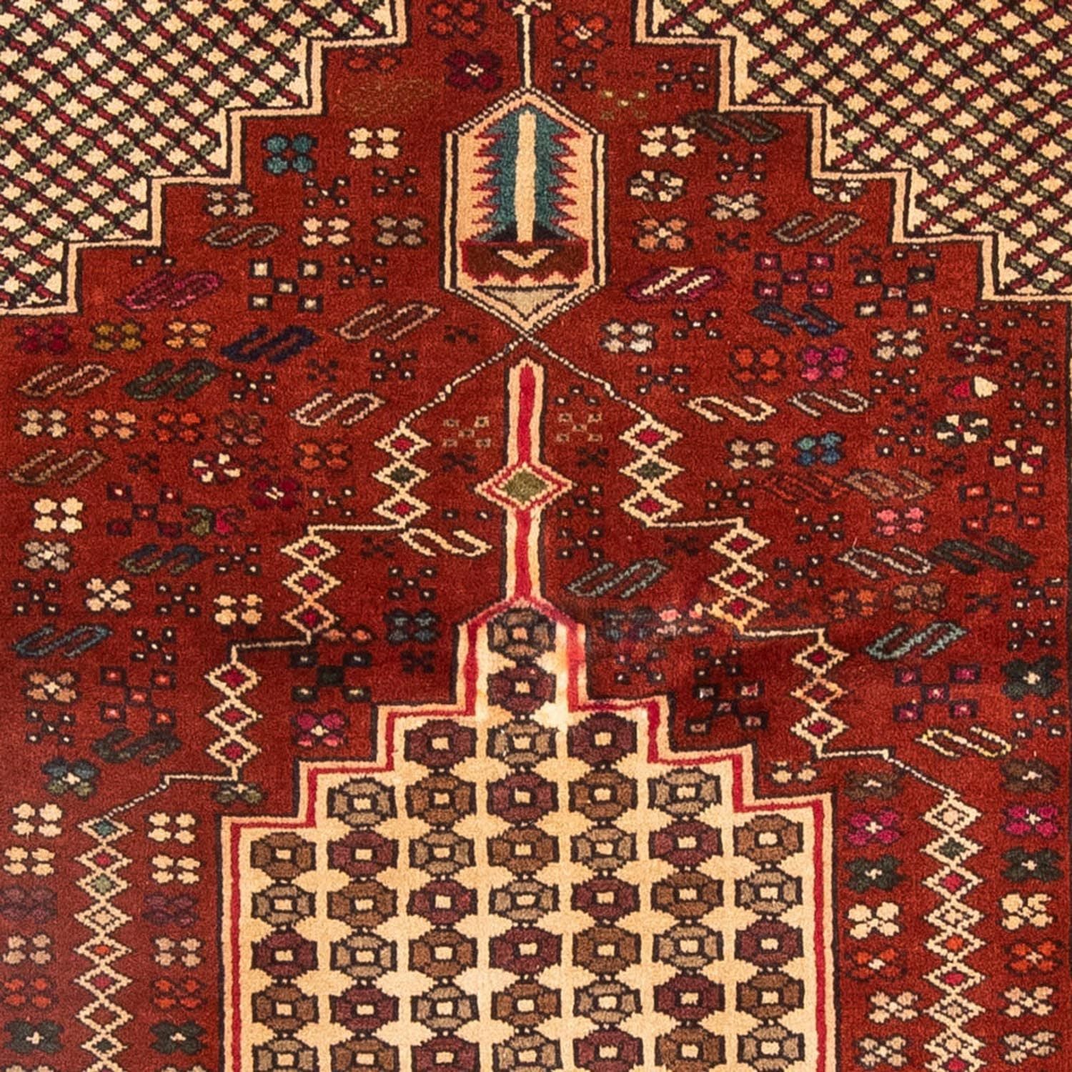 Alfombra Belutsch cuadrado  - 174 x 133 cm - rojo