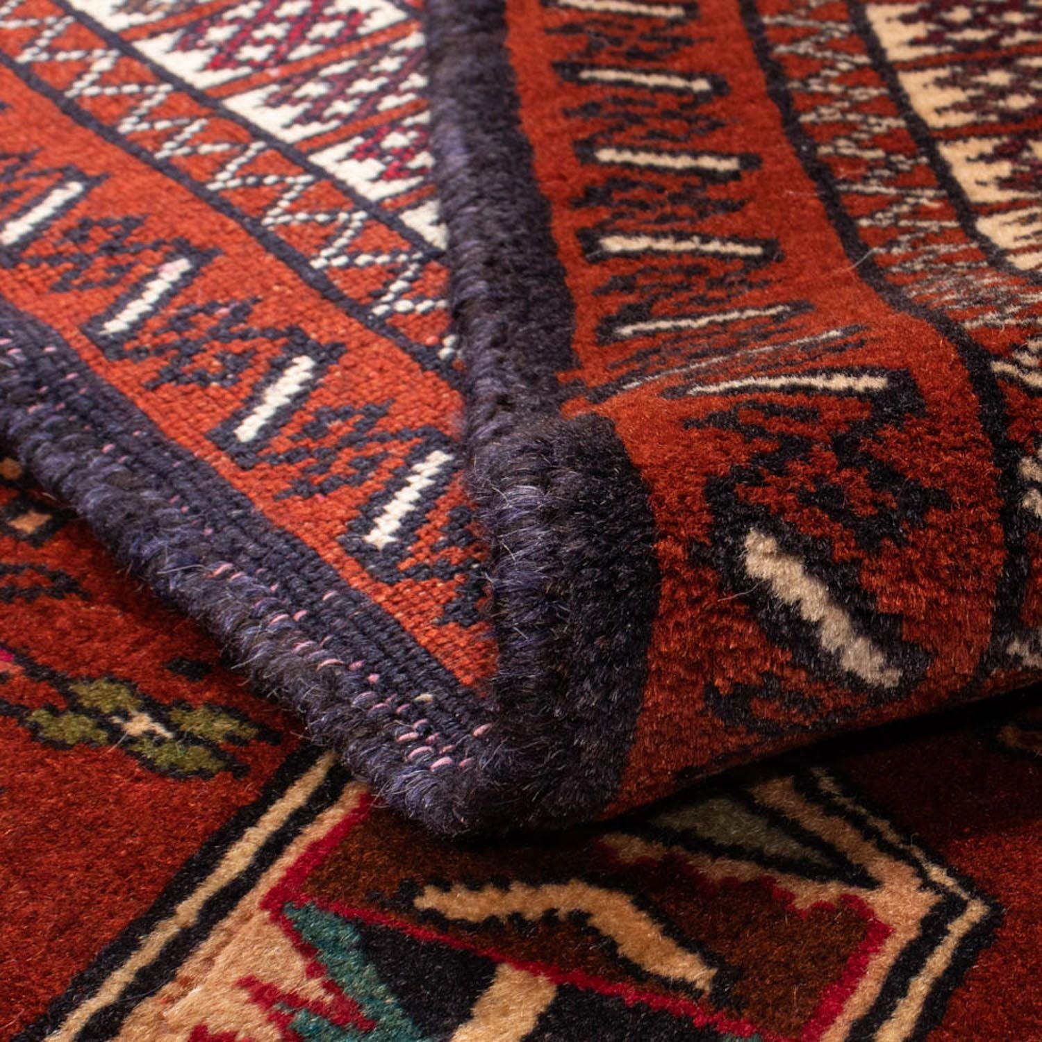 Alfombra Belutsch cuadrado  - 174 x 133 cm - rojo