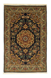 Alfombra persa - Ghom - 170 x 108 cm - negro