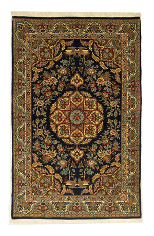 Alfombra persa - Ghom - 170 x 108 cm - negro