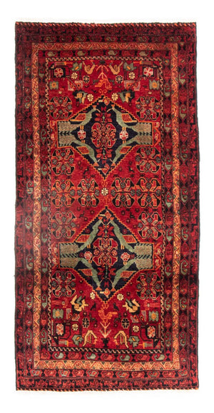 Alfombra de pasillo Alfombra Belutsch - 200 x 100 cm - rojo