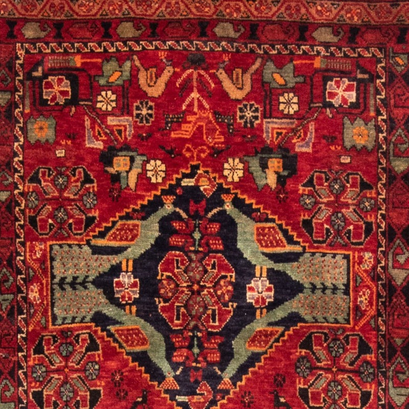 Alfombra de pasillo Alfombra Belutsch - 200 x 100 cm - rojo