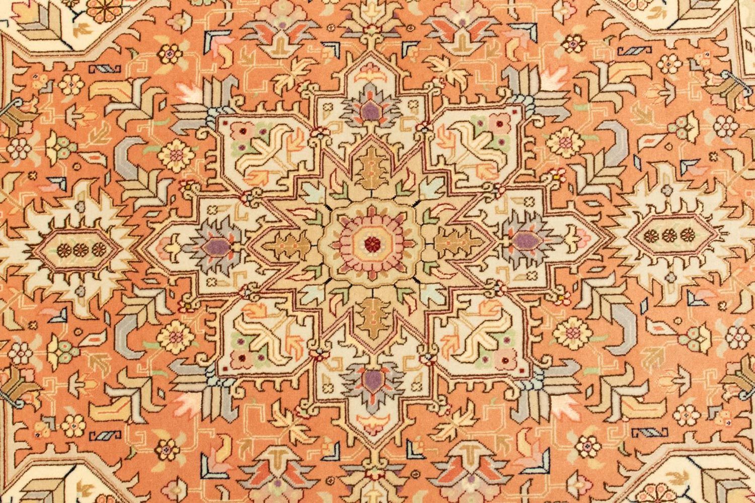 Alfombra Persa - Tabriz - Real - 160 x 100 cm - rojo claro