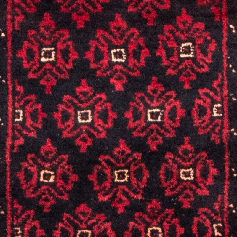Alfombra de pasillo Alfombra Belutsch - 222 x 110 cm - rojo oscuro