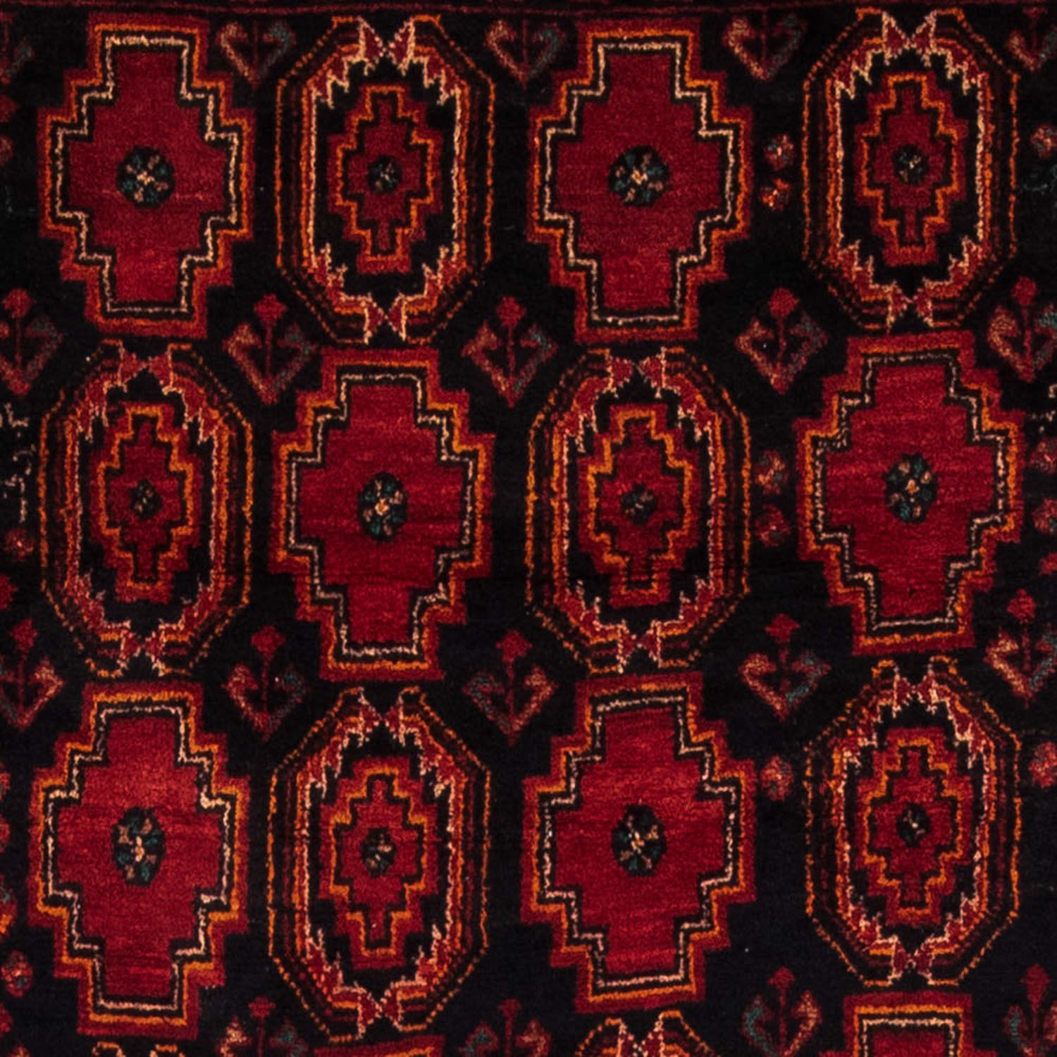 Alfombra de pasillo Alfombra Belutsch - 185 x 110 cm - rojo oscuro