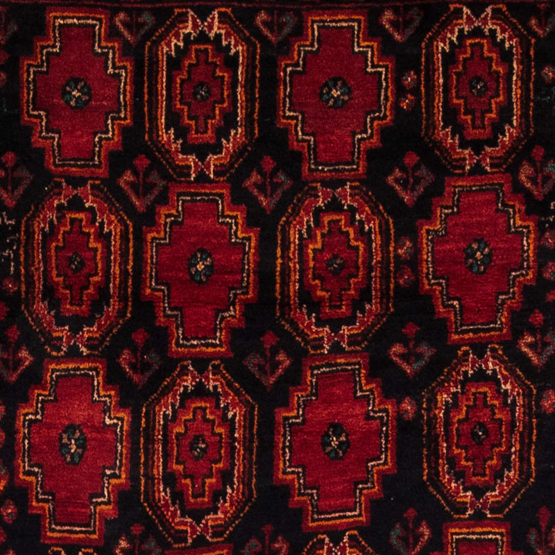 Alfombra de pasillo Alfombra Belutsch - 185 x 110 cm - rojo oscuro