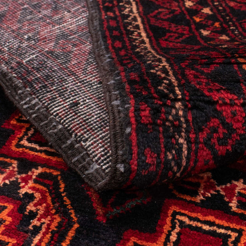 Alfombra de pasillo Alfombra Belutsch - 185 x 110 cm - rojo oscuro