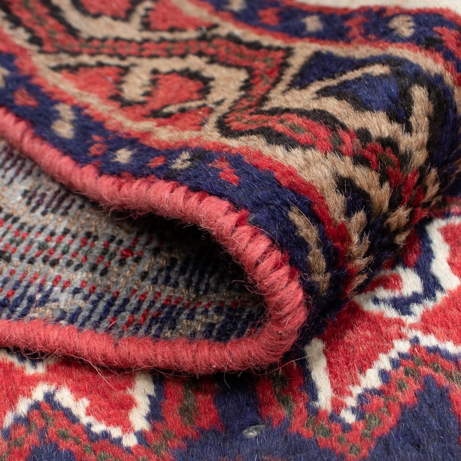 Alfombra persa - Nómada - 128 x 71 cm - rojo