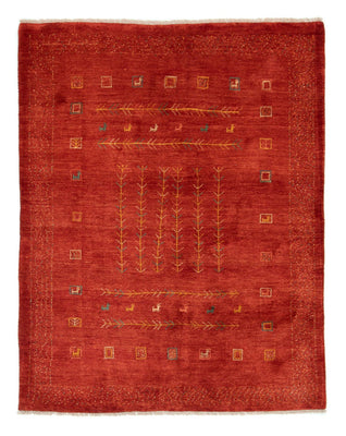 Alfombra Gabbeh - Persa - 190 x 150 cm - rojo