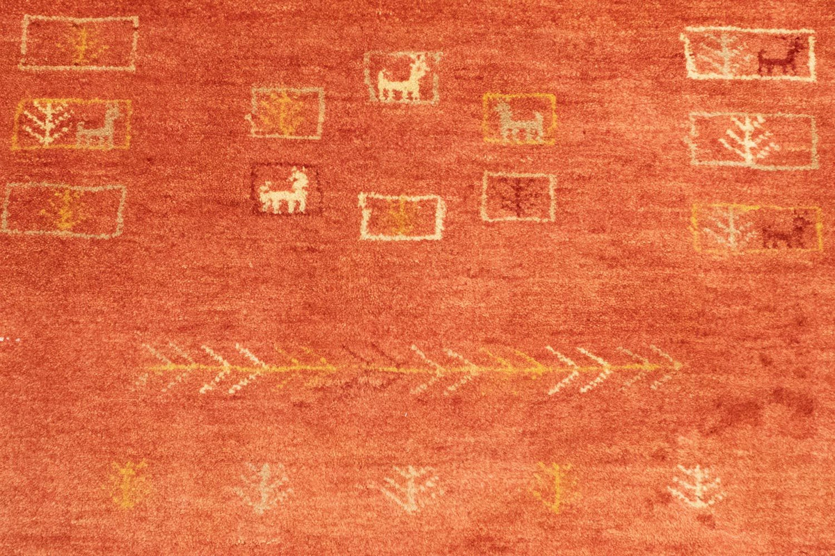 Alfombra Gabbeh - Persa - 192 x 149 cm - rojo