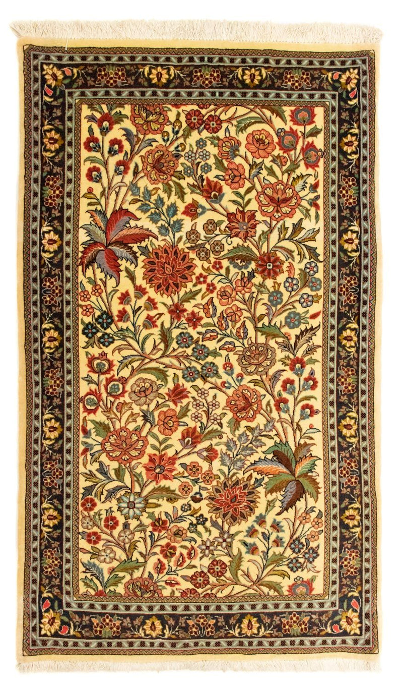 Alfombra persa - Ghom - 128 x 77 cm - beige