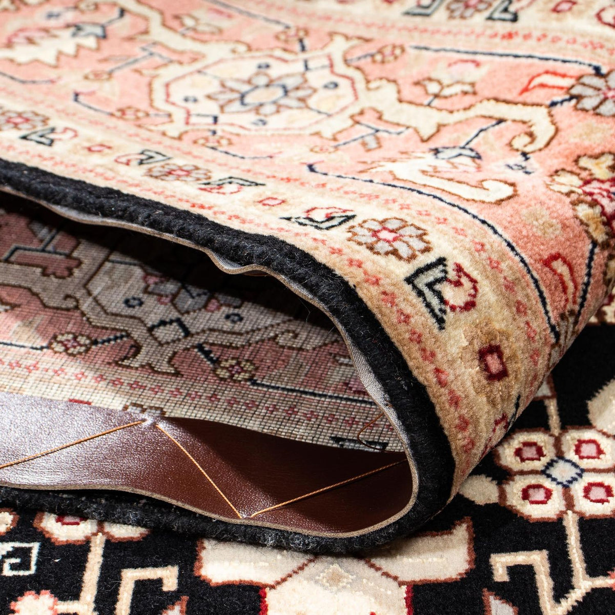 Alfombra Persa - Tabriz - Real - 204 x 150 cm - azul oscuro