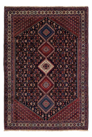 Alfombra persa - Nómada - 304 x 208 cm - azul oscuro