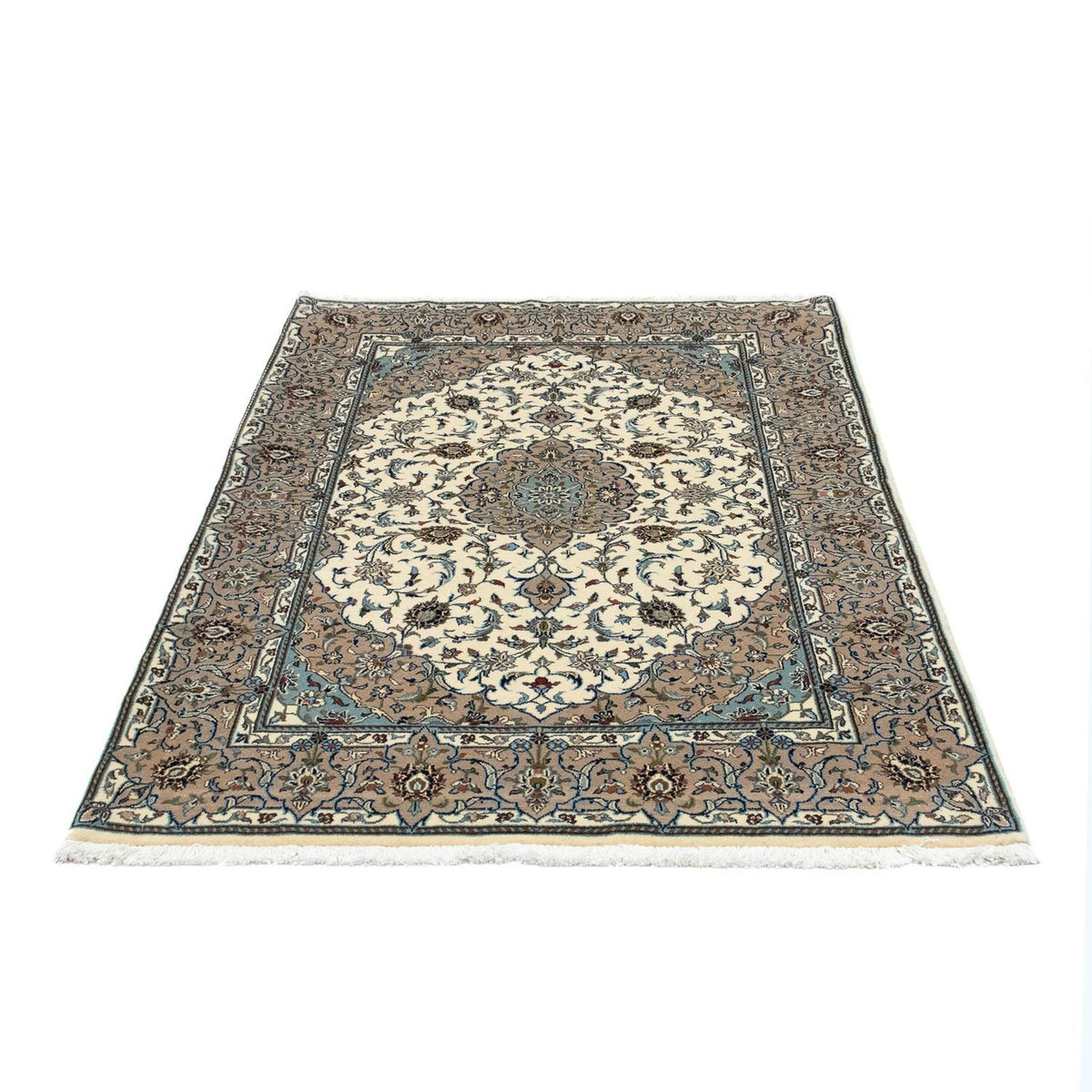 Alfombra persa - Keshan - 172 x 110 cm - beige