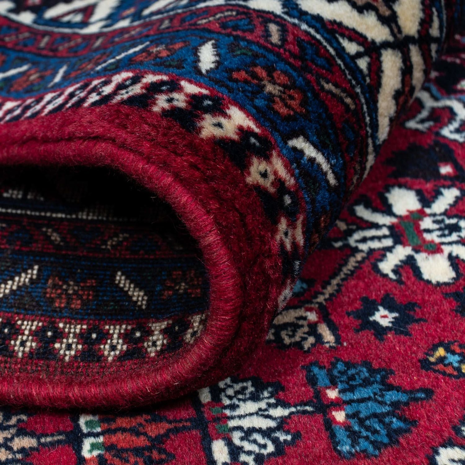 Alfombra persa - Nómada - 298 x 204 cm - rojo oscuro