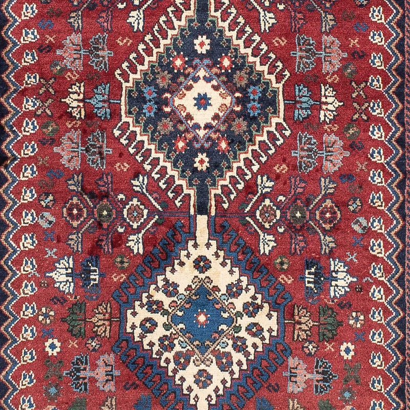 Alfombra de pasillo Alfombra persa - Nómada - 210 x 83 cm - rojo oscuro