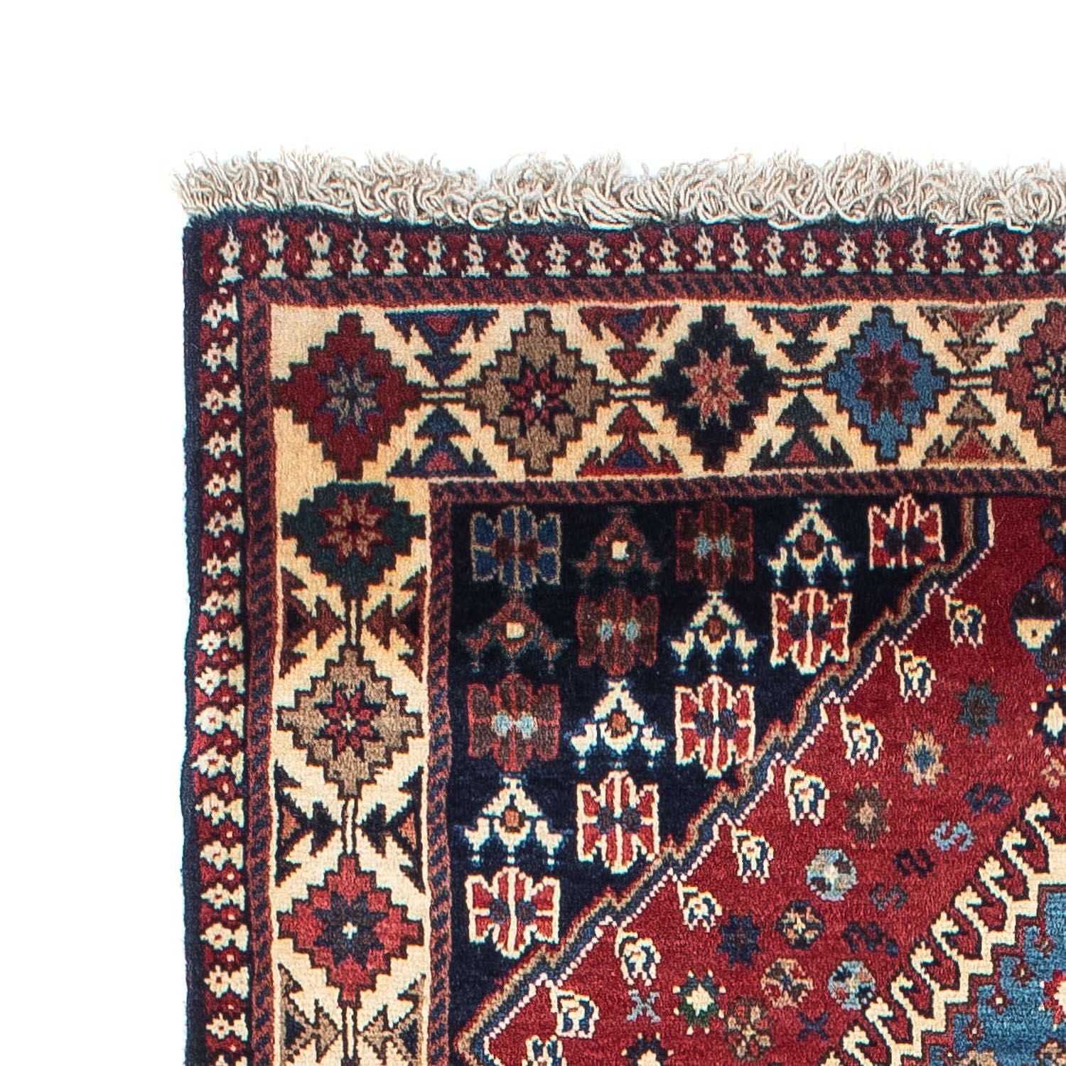 Alfombra de pasillo Alfombra persa - Nómada - 210 x 83 cm - rojo oscuro