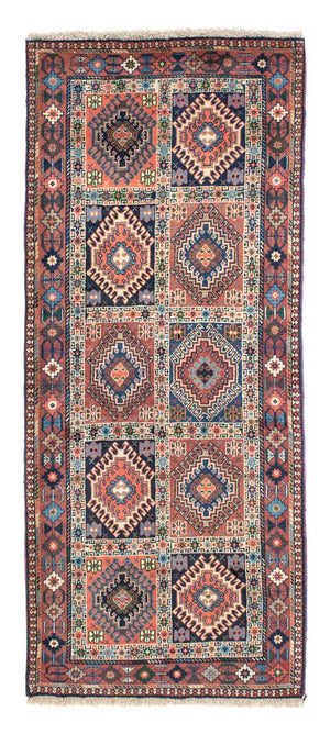 Alfombra de pasillo Alfombra persa - Nómada - 200 x 82 cm - rojo claro