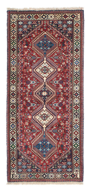 Alfombra de pasillo Alfombra persa - Nómada - 198 x 84 cm - rojo oscuro