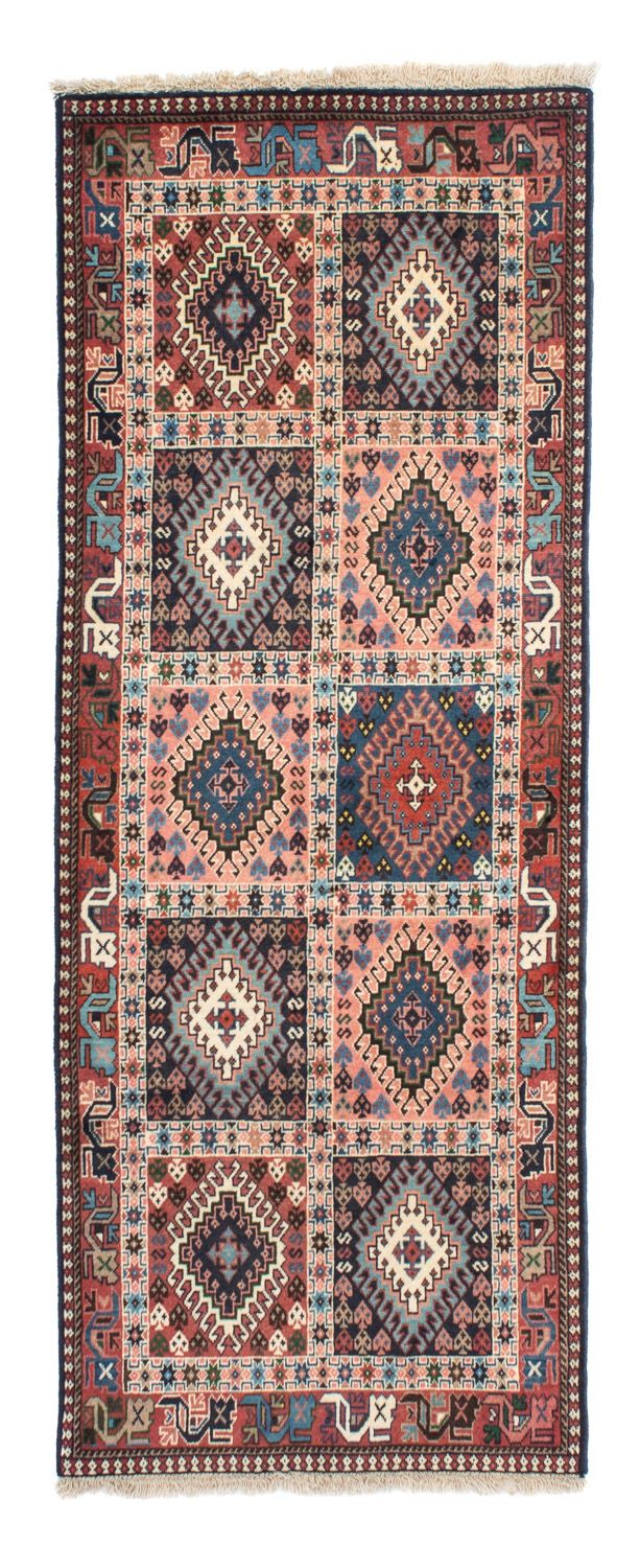 Alfombra de pasillo Alfombra persa - Nómada - 196 x 80 cm - rojo claro