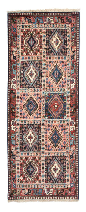 Alfombra de pasillo Alfombra persa - Nómada - 196 x 80 cm - rojo claro