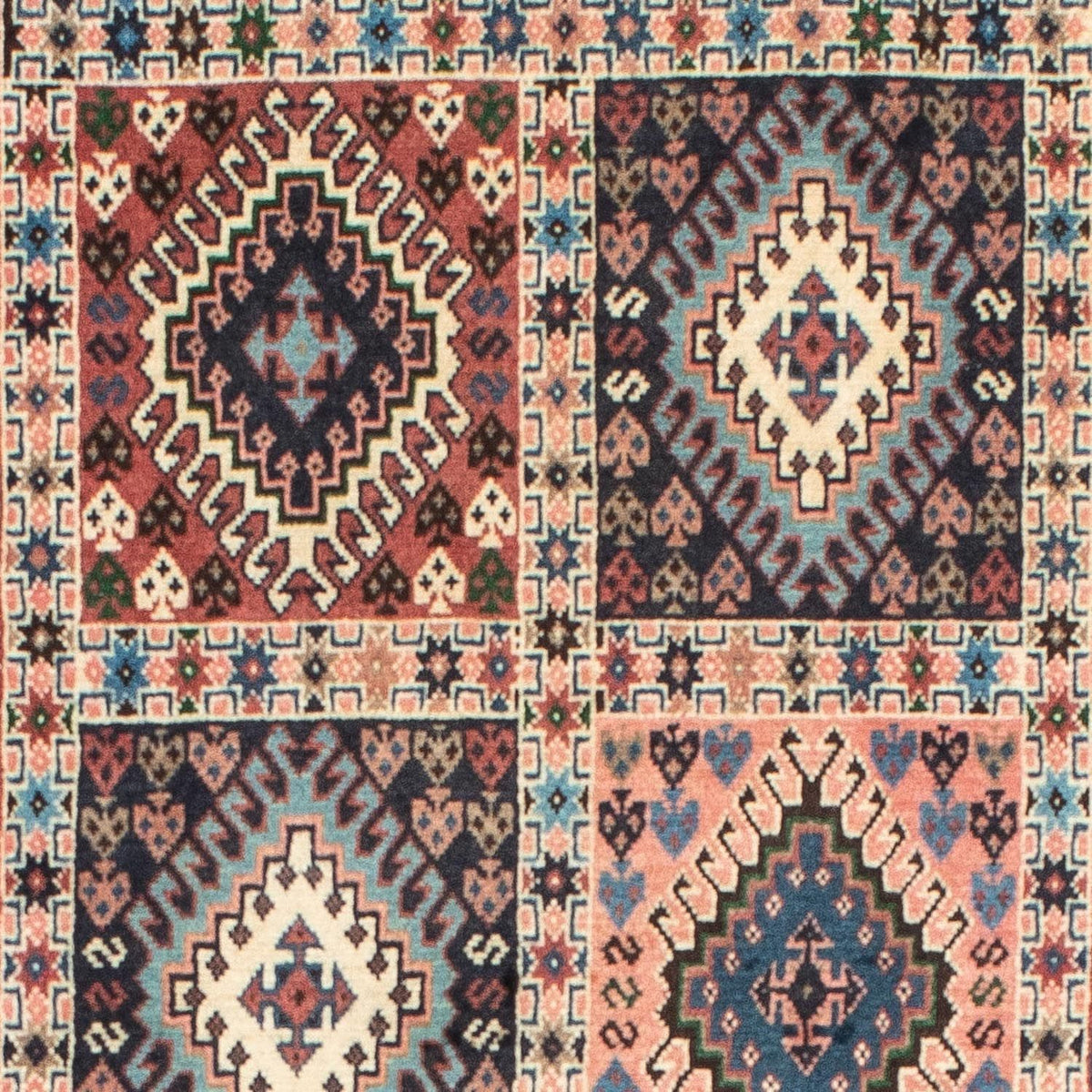 Alfombra de pasillo Alfombra persa - Nómada - 196 x 80 cm - rojo claro