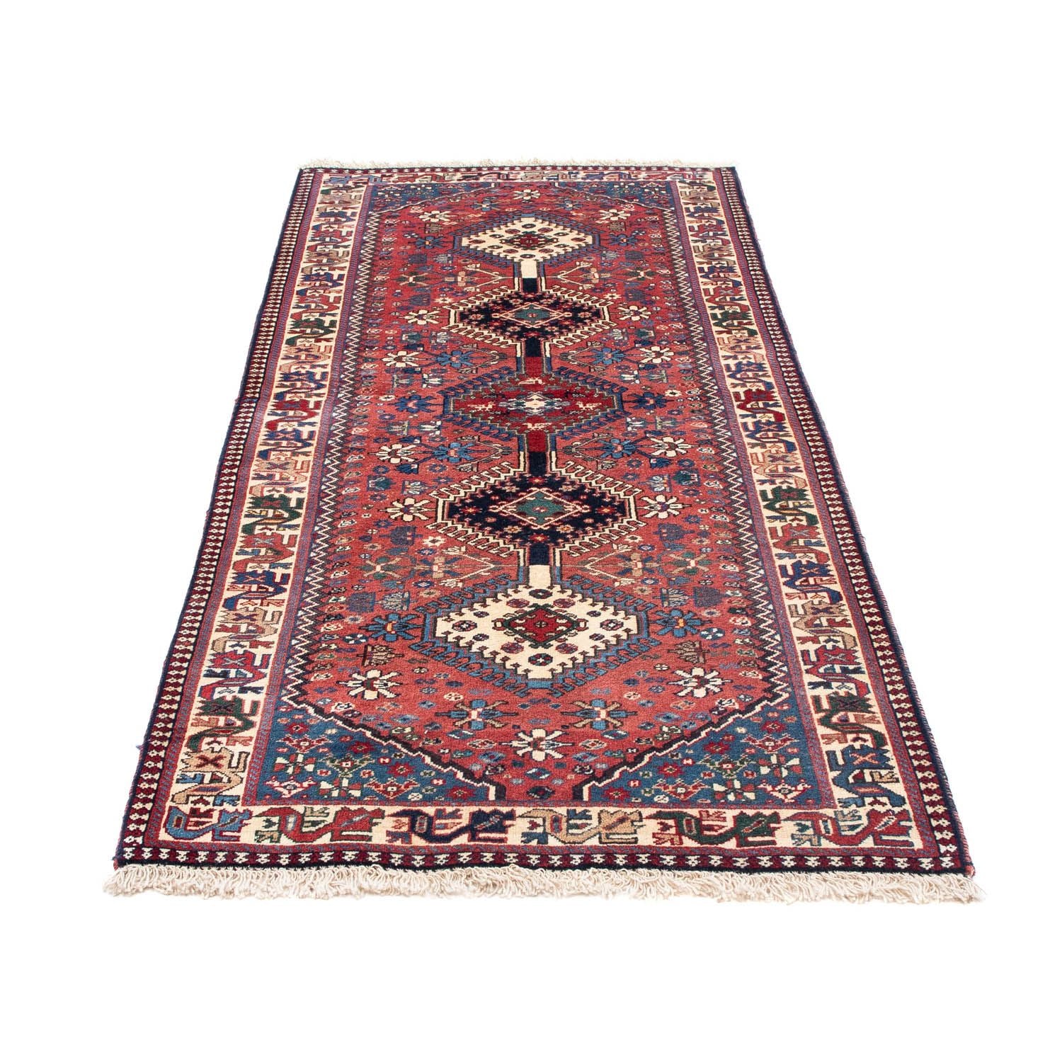 Alfombra de pasillo Alfombra persa - Nómada - 193 x 82 cm - rojo