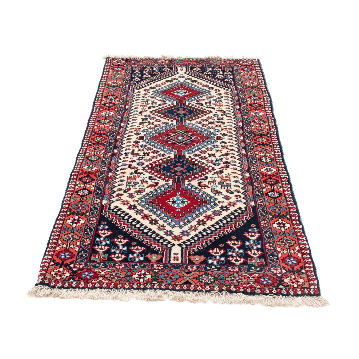Alfombra de pasillo Alfombra persa - Nómada - 196 x 82 cm - beige