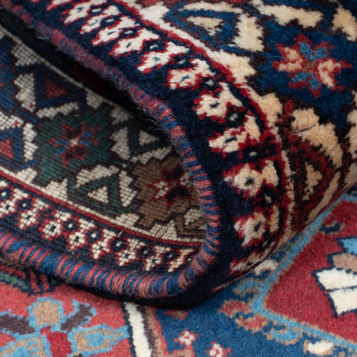 Alfombra de pasillo Alfombra persa - Nómada - 190 x 83 cm - azul oscuro