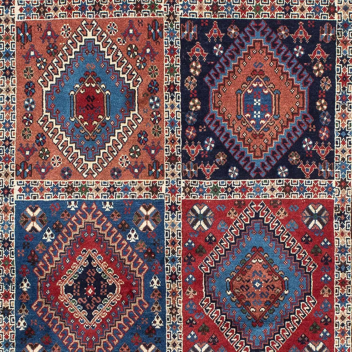 Alfombra persa - Nómada - 152 x 102 cm - azul oscuro