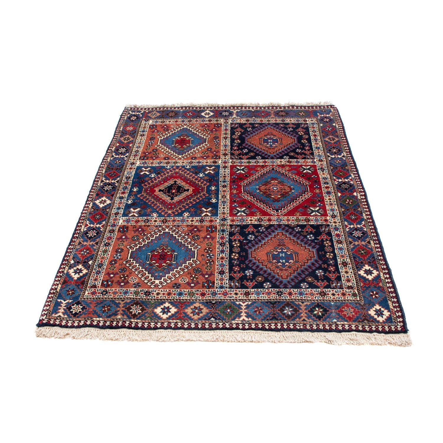 Alfombra persa - Nómada - 152 x 102 cm - azul oscuro