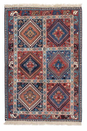Alfombra persa - Nómada - 144 x 100 cm - azul