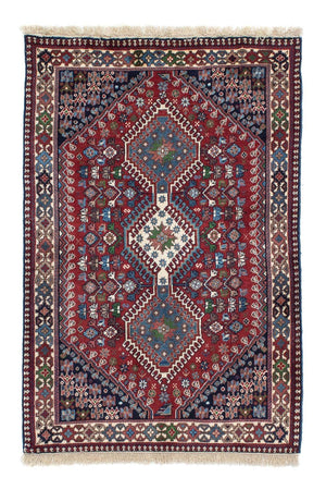 Alfombra persa - Nómada - 145 x 97 cm - rojo oscuro