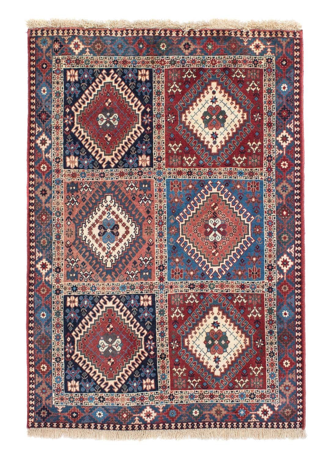 Alfombra persa - Nómada - 143 x 100 cm - azul