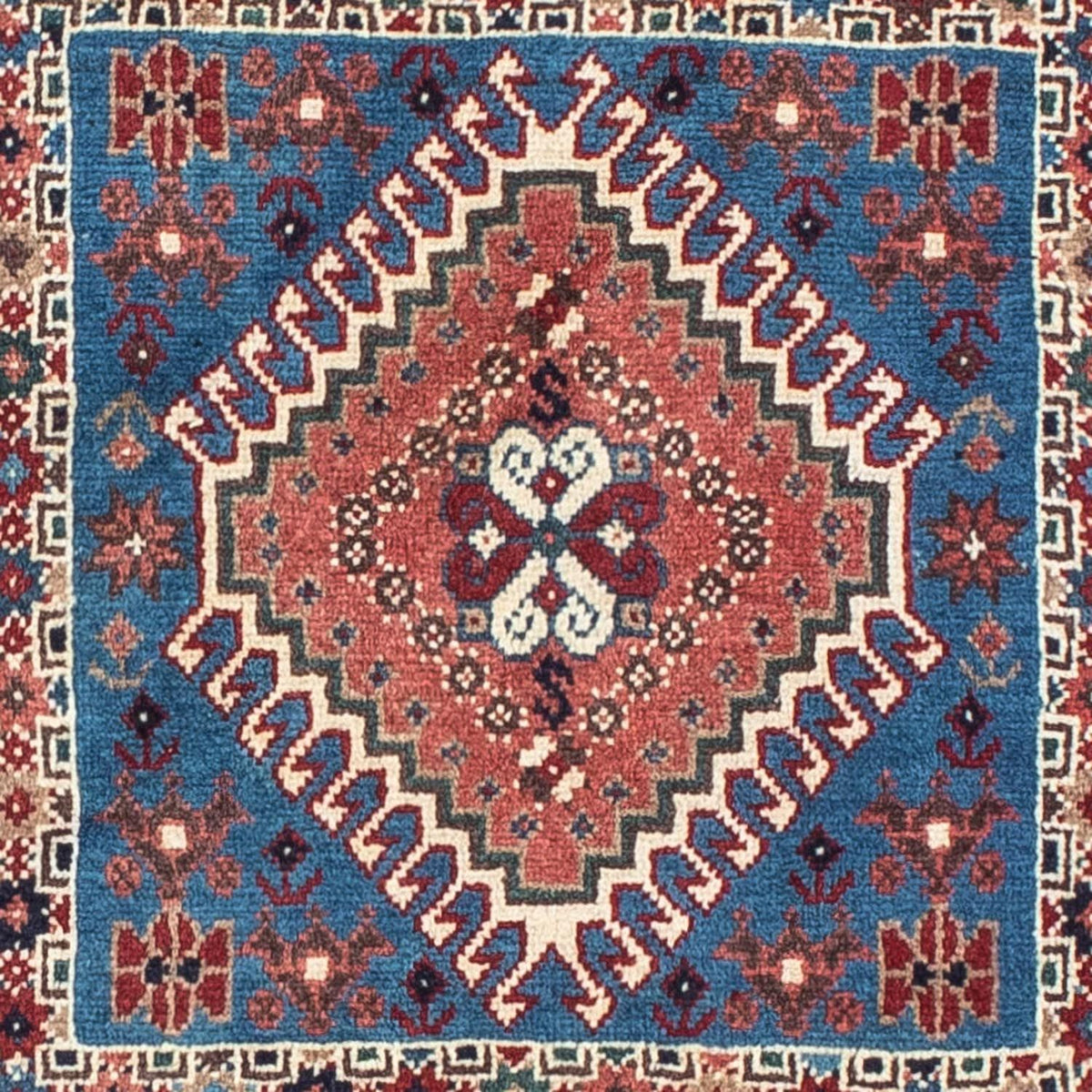 Alfombra persa - Nómada - 143 x 100 cm - azul