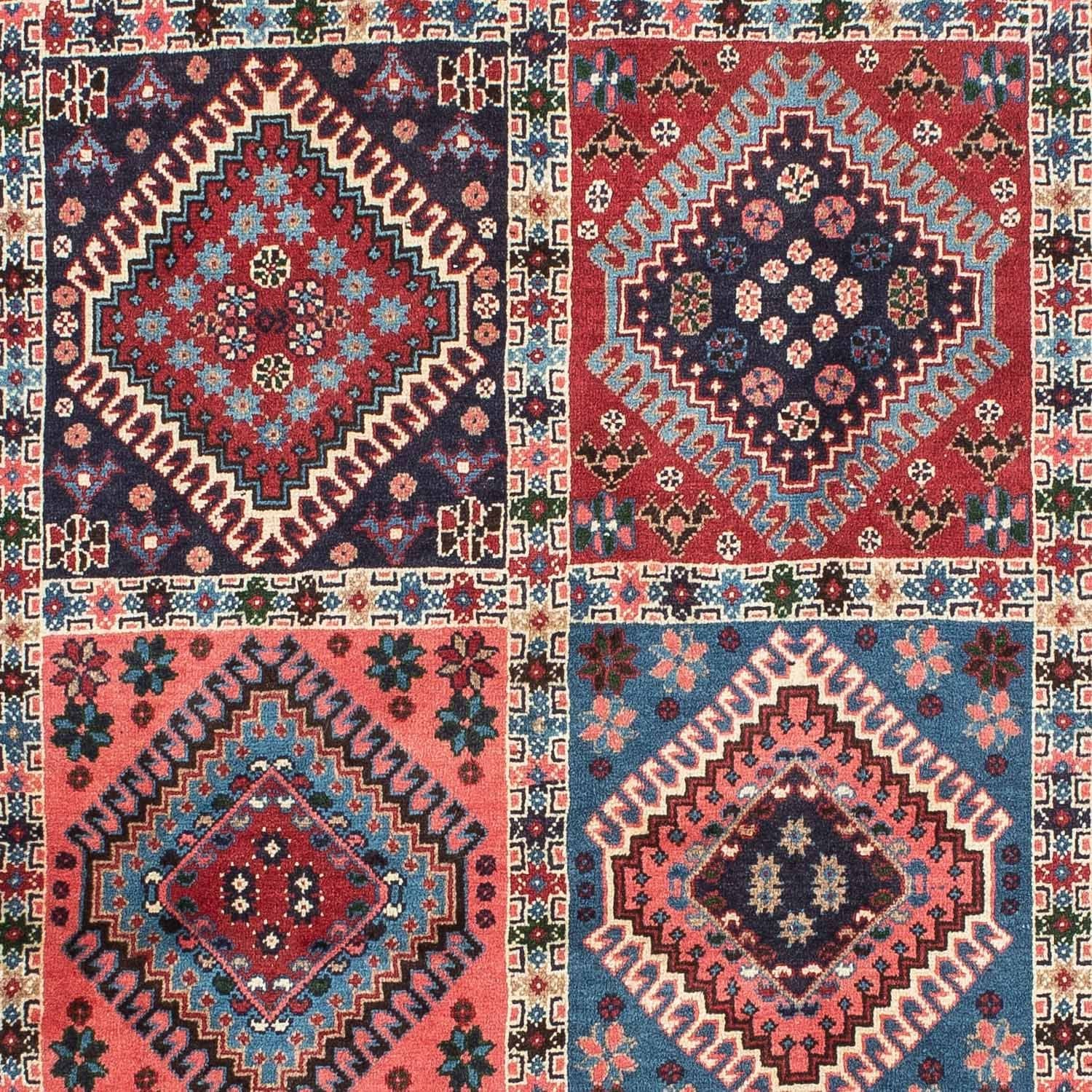 Alfombra persa - Nómada - 145 x 99 cm - rojo claro