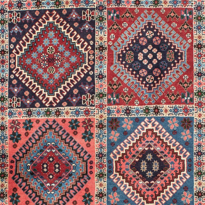 Alfombra persa - Nómada - 145 x 99 cm - rojo claro