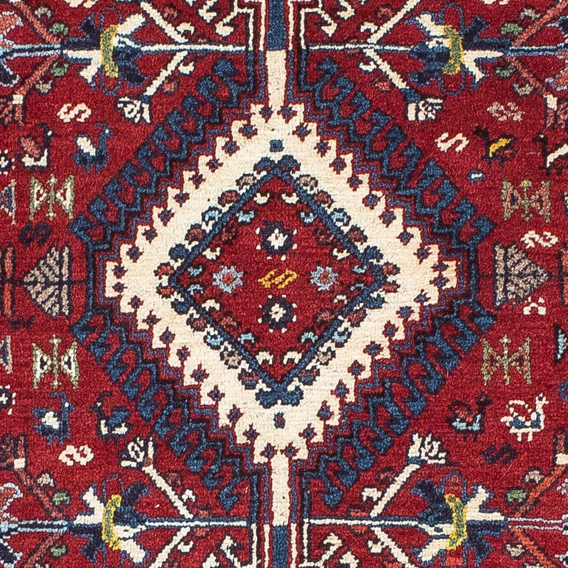 Alfombra persa - Nómada - 158 x 100 cm - rojo oscuro