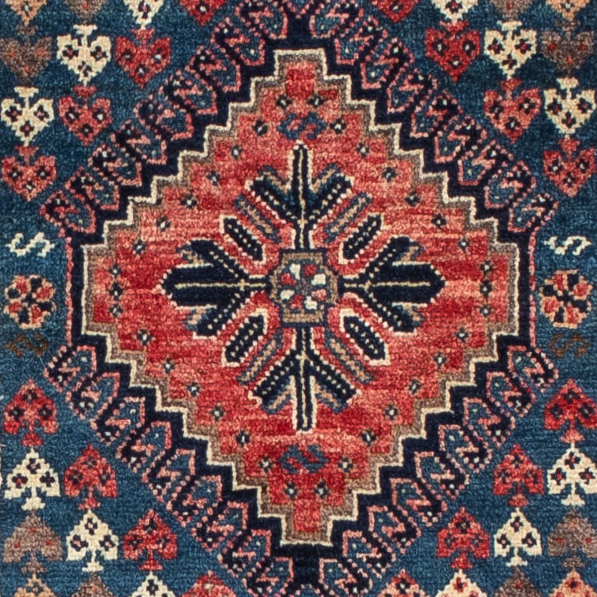 Alfombra persa - Nómada - 152 x 107 cm - rojo claro