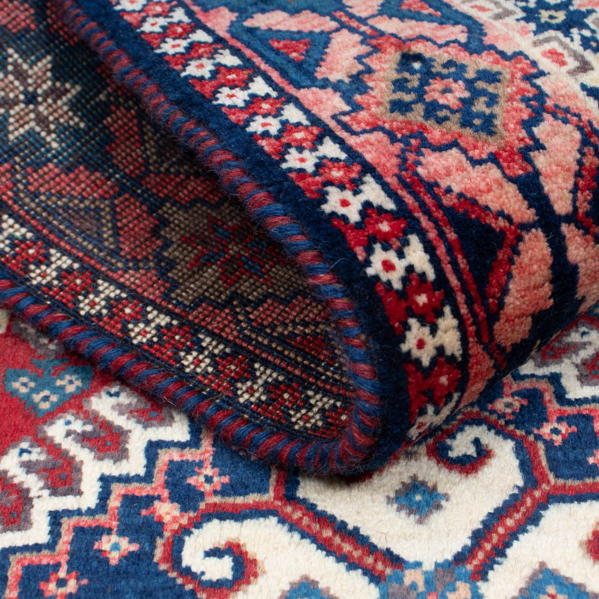 Alfombra persa - Nómada - 152 x 107 cm - rojo claro