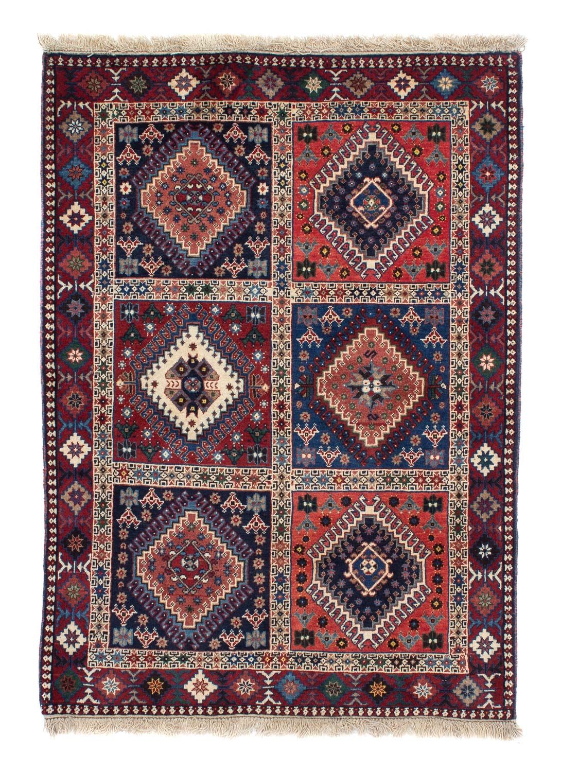 Alfombra persa - Nómada - 144 x 100 cm - azul
