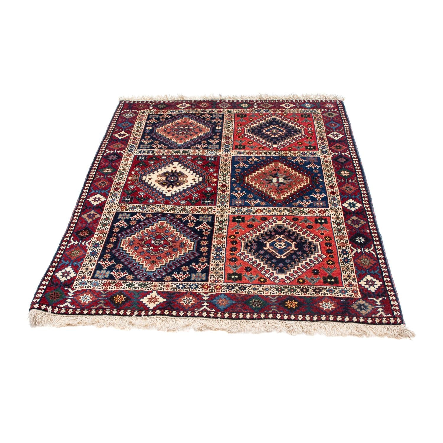 Alfombra persa - Nómada - 144 x 100 cm - azul