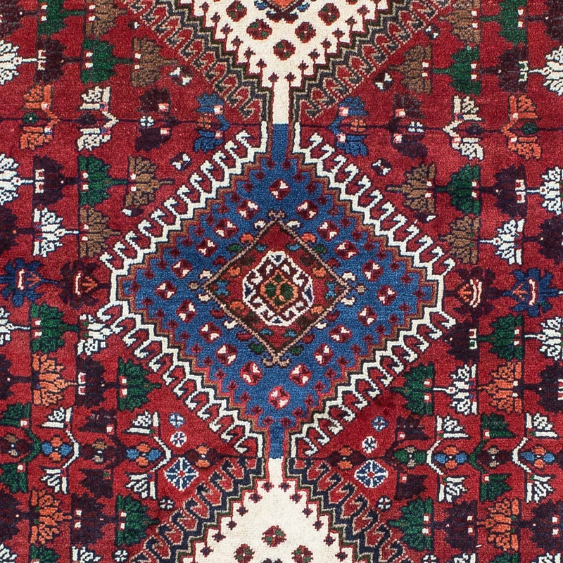 Alfombra persa - Nómada - 149 x 105 cm - rojo oscuro