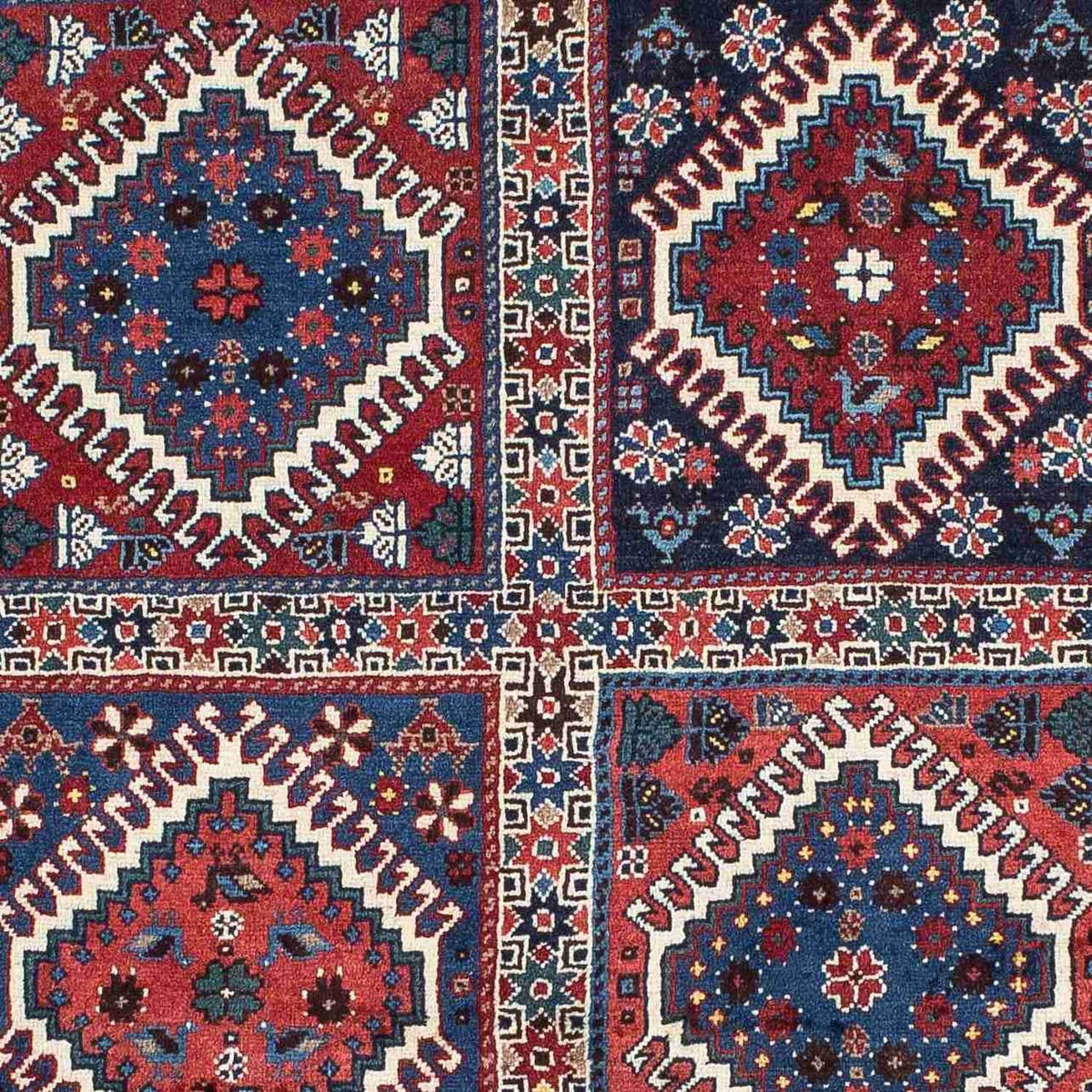 Alfombra persa - Nómada - 147 x 99 cm - multicolor