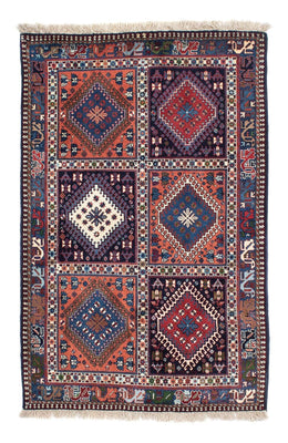 Alfombra persa - Nómada - 154 x 102 cm - azul oscuro