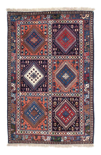 Alfombra persa - Nómada - 154 x 102 cm - azul oscuro