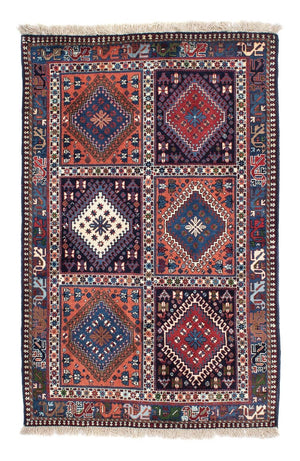 Alfombra persa - Nómada - 154 x 102 cm - azul oscuro