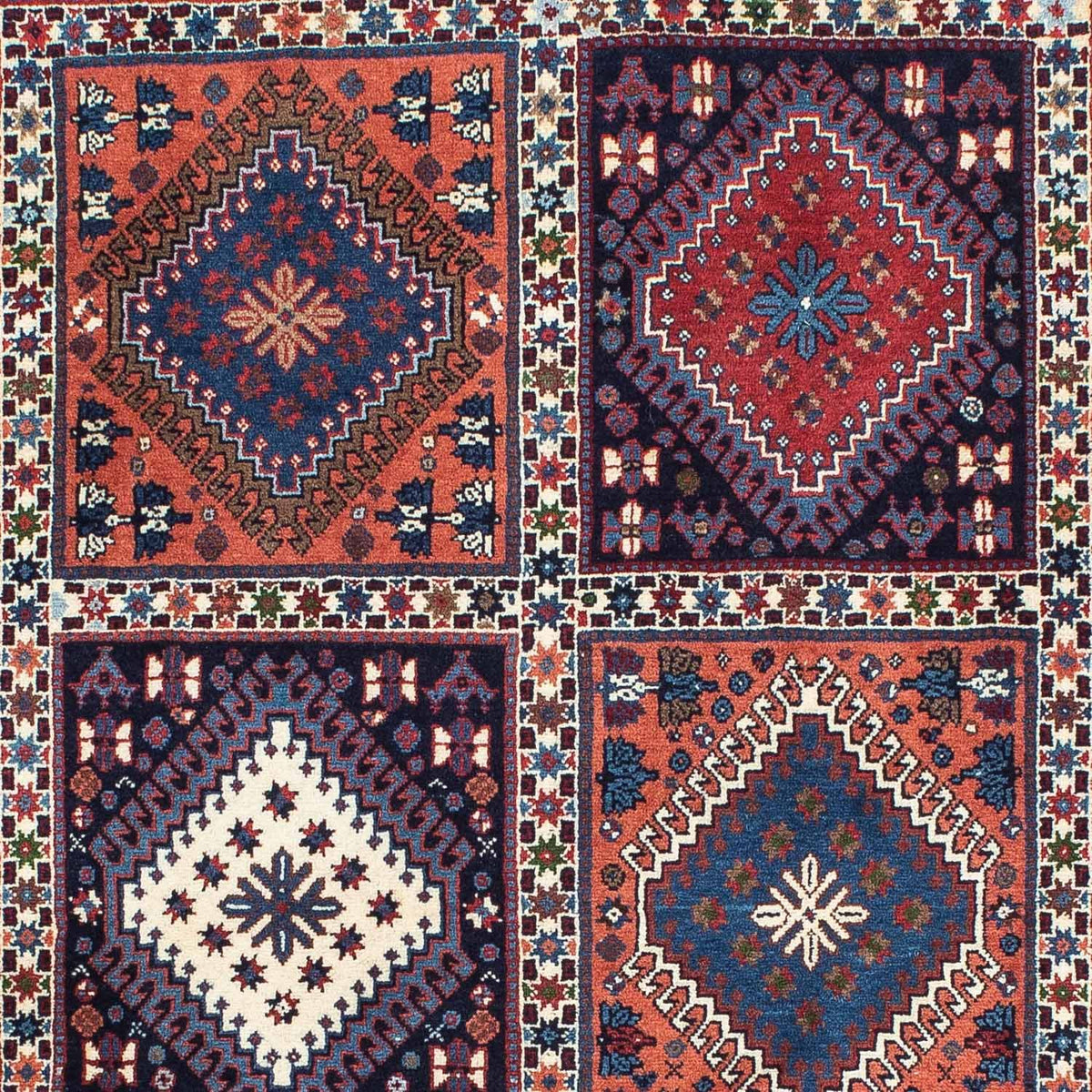 Alfombra persa - Nómada - 154 x 102 cm - azul oscuro